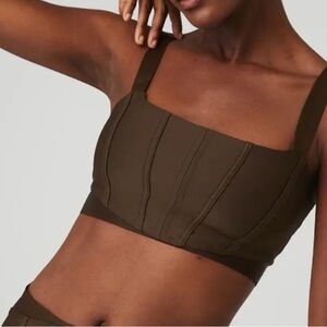 ALO Yoga Airlift Corset Bra - Espresso